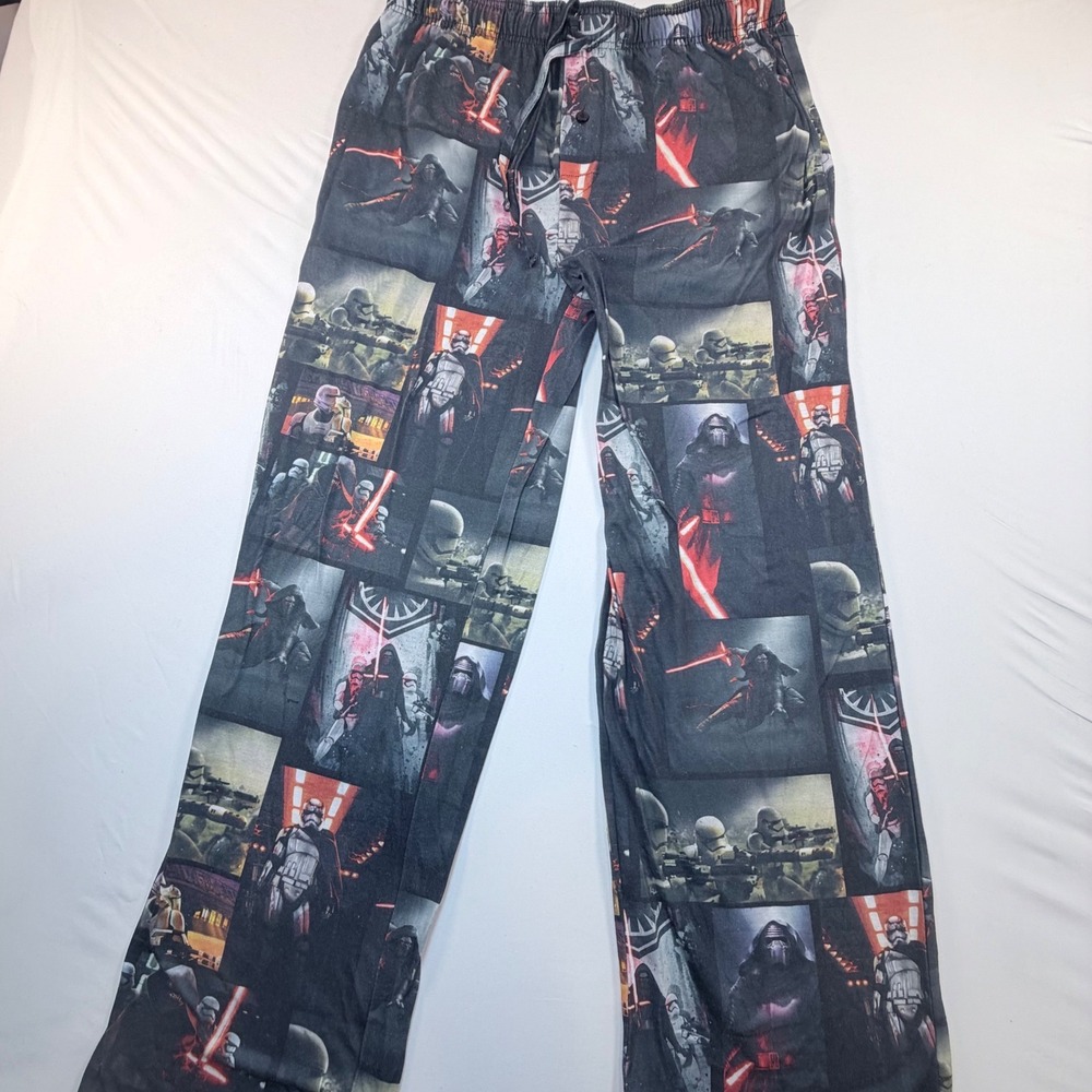 Star Wars Kylo Ren First Order All Over Print Lounge Pajama Pants Mens L Black